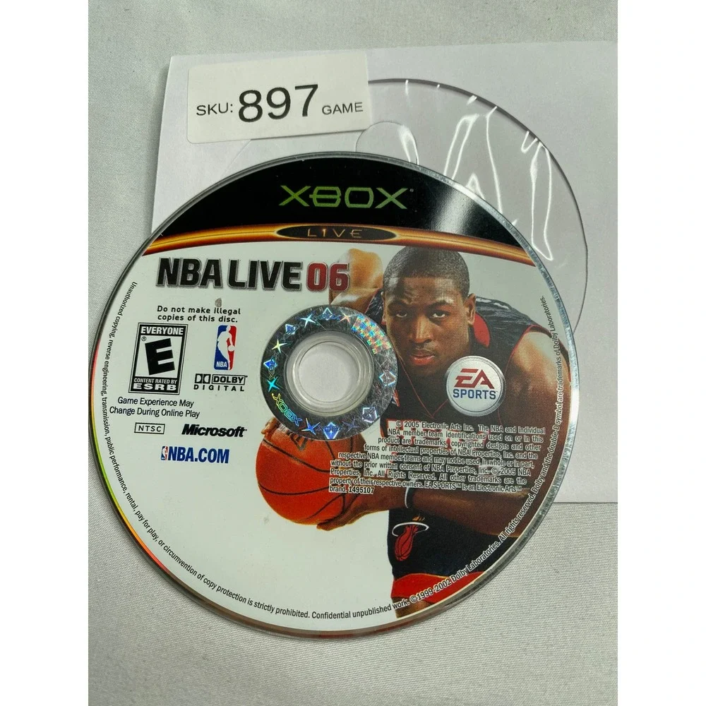 NBA Live 06 Microsoft Xbox Original Video Game Disc Only